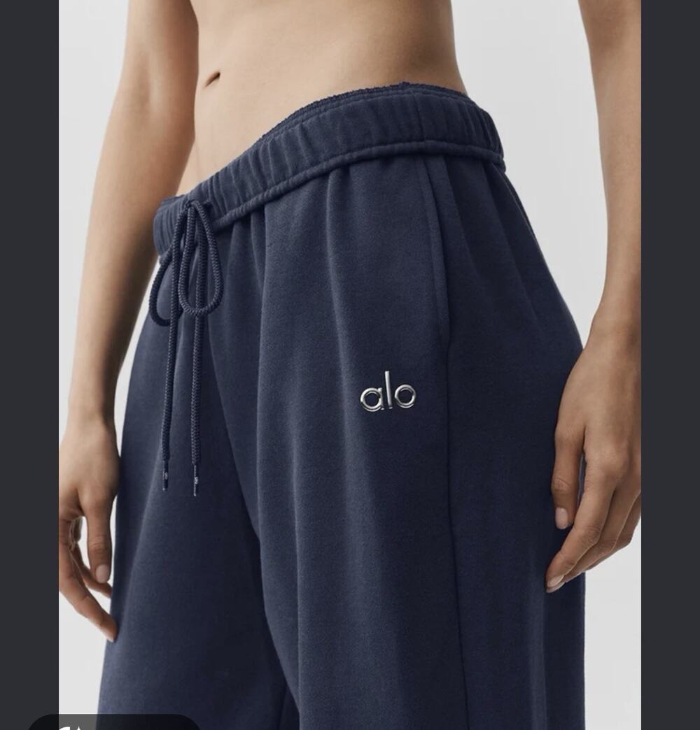 Alo Yoga Accolade Sweatpants Navy Blue Joggers Small